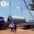 Newest technology !! Rubber tire recycling pyrolysis to crude oil plant